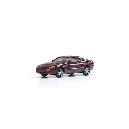 Woodland Scenics HO Scale Coupe Model Car, Maroon WOO5361